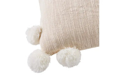 Woven Pom Pom cushion