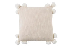 Woven Pom Pom cushion