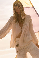 Teodora blouse, White Smoke