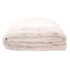 Frida Faux Fur Throw in Snow