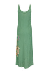 Floridian bias dress, sage