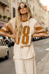 Homecoming oversized biker tee