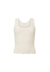Zoe singlet top, vintage cream