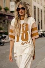 Homecoming oversized biker tee