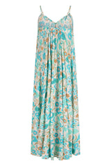 Goldie strappy dress, Lagoon