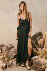 Lux Lisbon palace strappy, onyx
