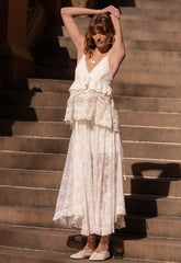 Labyrinth Lace Maxi Skirt