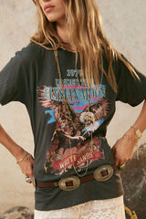 Elysian biker tee, charcoal