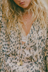 Snow Leopard blouse