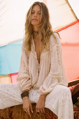 Teodora blouse, White Smoke