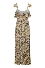 Snow Leopard strappy gown