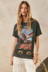 Elysian biker tee, charcoal