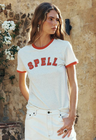 Roomie Shrunken Sports tee - sand