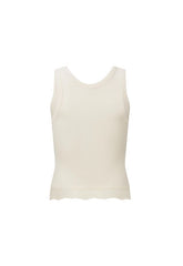 Zoe singlet top, vintage cream