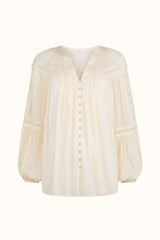 Teodora blouse, White Smoke