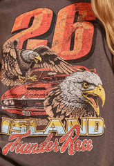 Island Thunder tee, charcoal