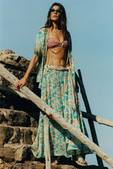 Goldie maxi skirt, Lagoon