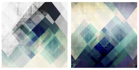 abstract mountain canvas pair